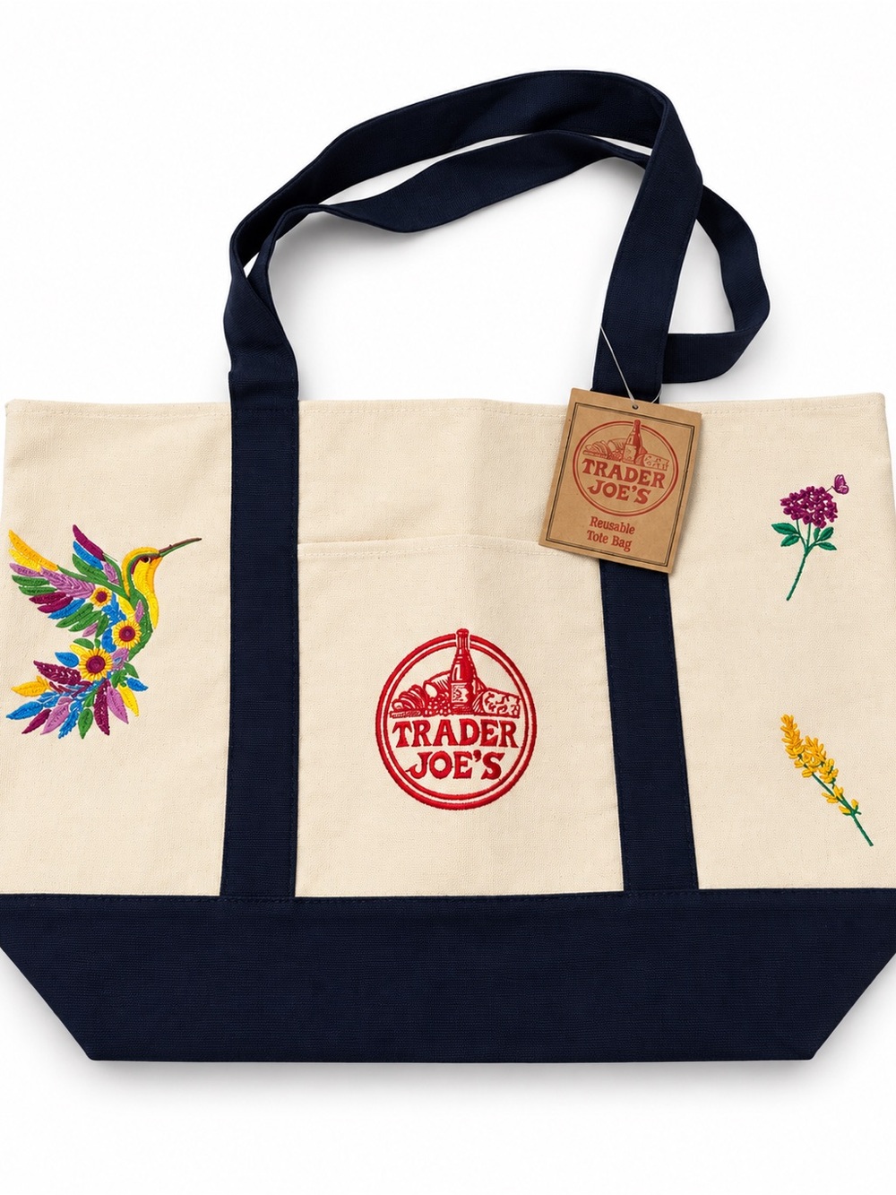 ❤️Trader Joe’s Large Canvas Tote NWT